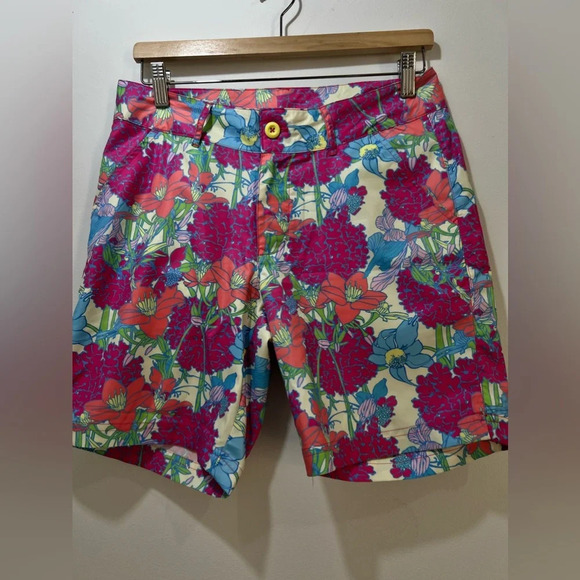 Floral print summer shorts Size 4 - Picture 1 of 5
